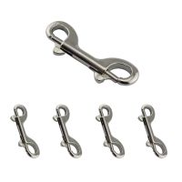 5 Pack Double Ended Bolt Snap Hook 316สแตนเลสสตีลเกรด Marine Double End Trigger Snaps คลิปโลหะสำหรับดำน้ำ