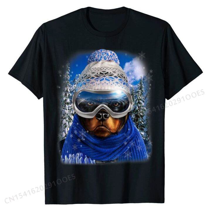 rottweiler-dog-in-winter-ski-snowboarding-sport-wear-t-shirt-cheap-men-tops-shirt-personalized-t-shirts-cotton-classic