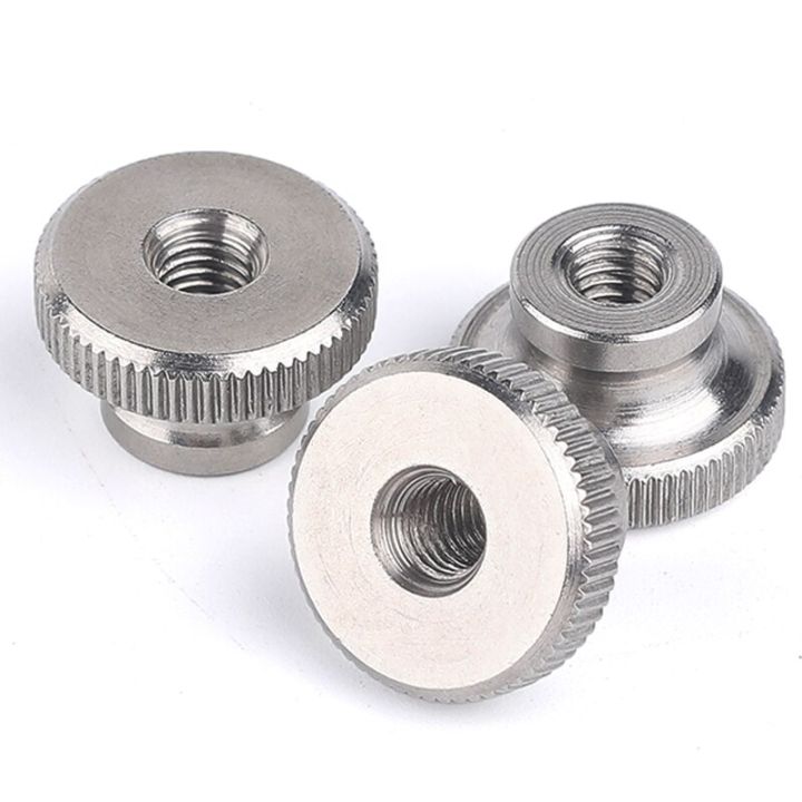 m3m4m5m6m8m10-304stainless-steel-hand-nut-gb806-high-head-knurled-thumb-through-hole-blind-hole-nut-advertising-decorative-nail-nails-screws-fasteners