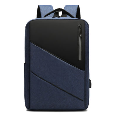 กระเป๋าเป้ชาร์จ USB ได้รุ่นใหม่ปี FMO754,กระเป๋าเป้ลำลองสไตล์เกาหลีกระเป๋าใส่โน้ตบุ๊กแนวเรียบง่ายของผู้ชายกระเป๋าแฟชั่น