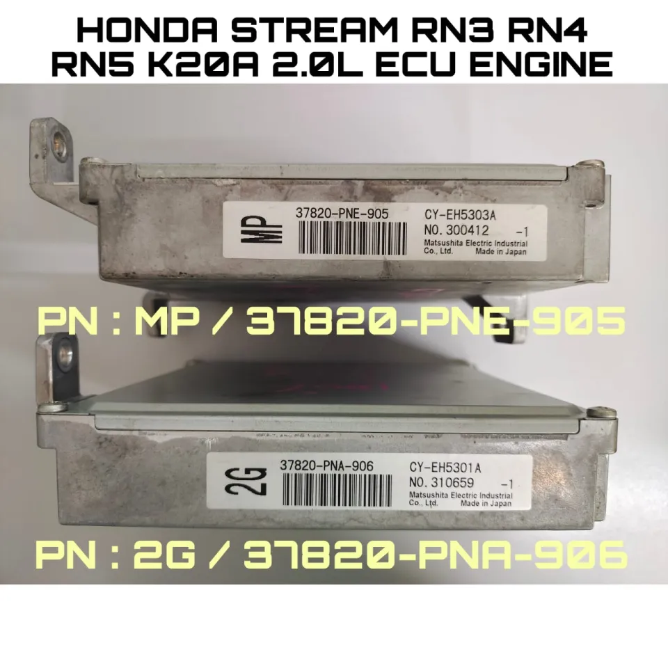 Honda Stream RN3 RN4 RN5 K20A 2.0L ECU Engine Control Unit Pn : 2G