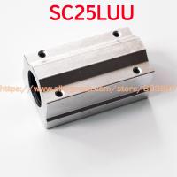 卍▲☃ 25mm SCS25LUU SC25LUU Linear ball bearing XYZ Table CNC routerLinear Motion Ball Bearing Linear slide Bushing bearing