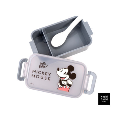 Moshi Moshi กล่องอาหาร กล่องข้าว ขนาด 400 ml. ลาย Mickey Mouse ลิขสิทธิ์แท้จาก Disney รุ่น 6100001886-1887