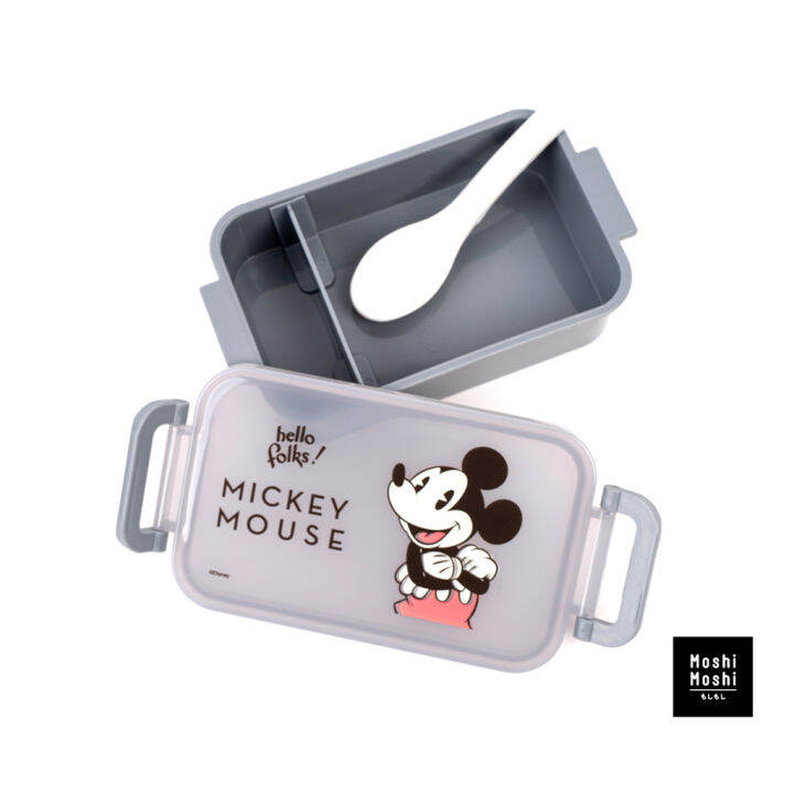 moshi-moshi-กล่องอาหาร-กล่องข้าว-ขนาด-400-ml-ลาย-mickey-mouse-ลิขสิทธิ์แท้จาก-disney-รุ่น-6100001886-1887