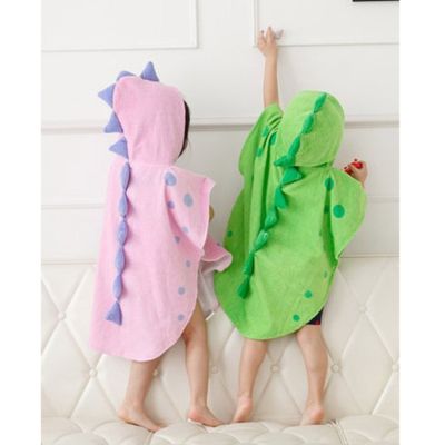 hotx 【cw】 Baby Hooded With Ponchos Childrens Kids Beach Infant Bathrobe 0-6 Years
