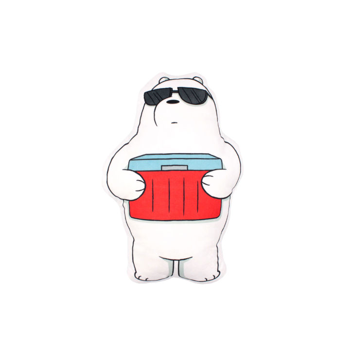 We Bare Bears Ice Bear Flat Cushion -White Colour | Lazada