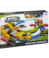 SuperSales - X1 ชิ้น - ชุดรางรถ ระดับพรีเมี่ยม Super Stunt Showdown YW2211130-1 สีเหลือง ส่งไว อย่ารอช้า -[ร้าน ParatthanutShop จำหน่าย ของเล่นฝึกมาธิ ราคาถูก ]