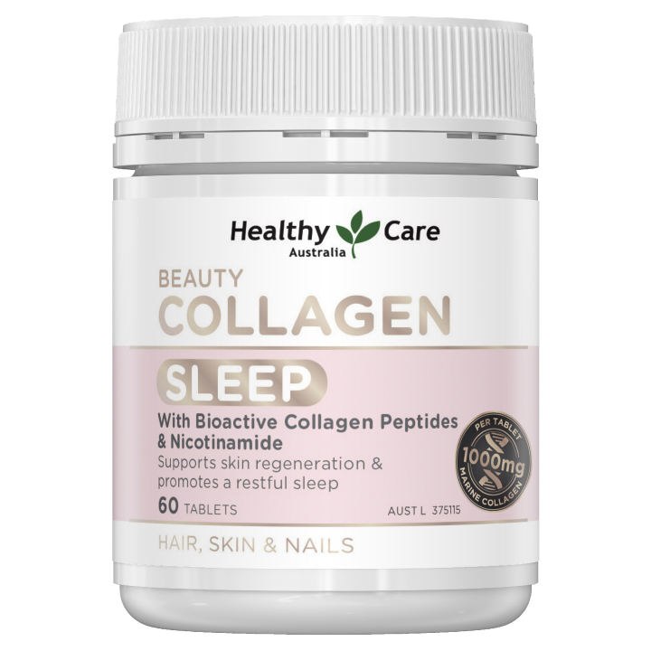 Healthy Care Beauty Collagen Sleep 60 Tablets Supports skin