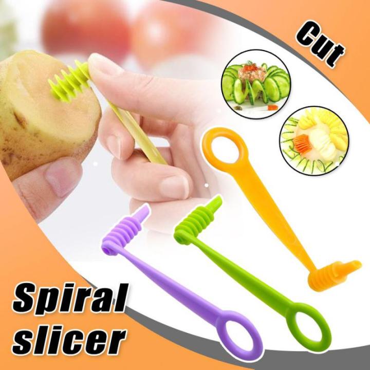 Potato Spiral Cutter Manual Roller Twist Shredder Grater 