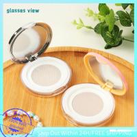 GLASSES VIEW DIY ตู้คอนเทนเนอร์เดินทาง ว่างเปล่า แบบพกพา ตู้คอนเทนเนอร์ขนาดเดินทาง แป้งอัดแข็ง คอนเทนเนอร์เครื่องสำอาง 5 กรัม กล่องแต่งหน้า