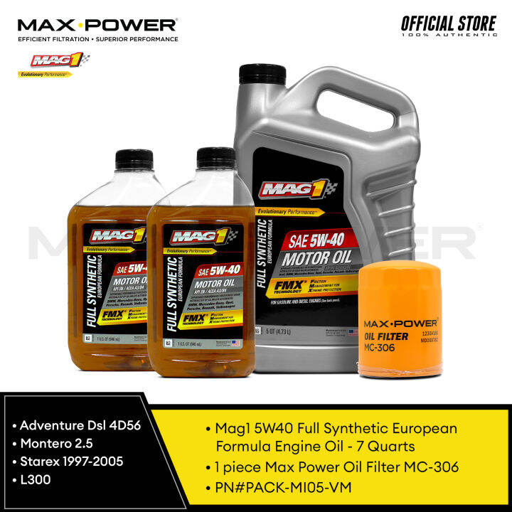 MAG 1 5W40 Fully Synthetic European Formula Car Engine Oil MAG1 PN