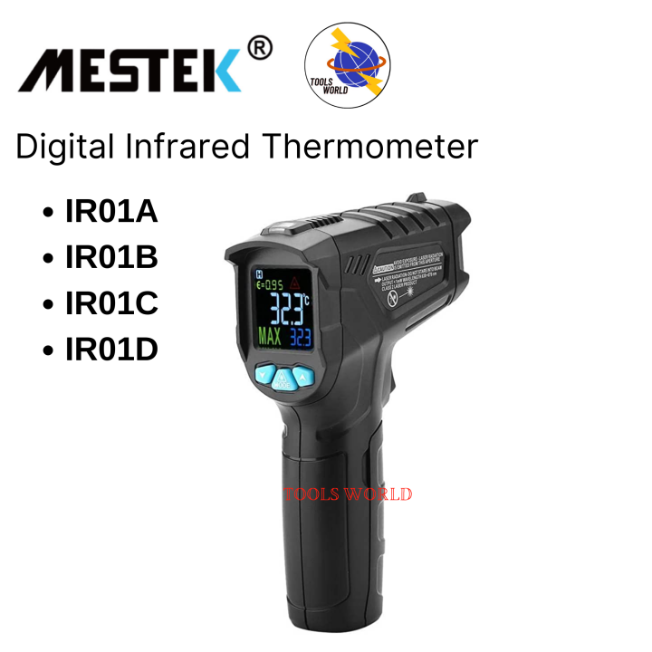 MESTEK IR01A/IR01B/IR01C/IR01D Digital Infrared Thermometer Digital ...