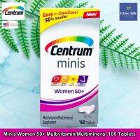 Centrum - Minis Women 50+ Multivitamin/Multimineral 160 or 280 Tablets เซนทรัม วิตามินรวม สำหรับผู้หญิง 50 ปีขึ้นไป แบบเม็ดเล็ก