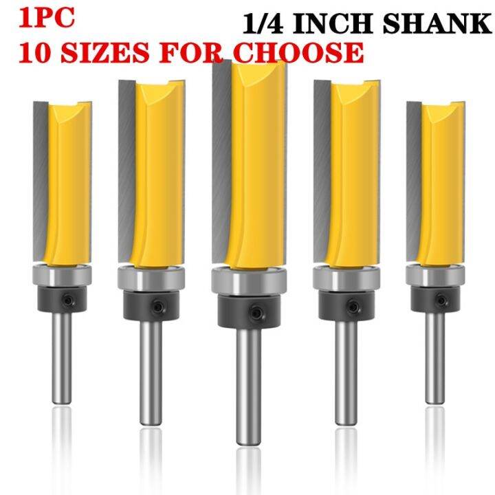 1pc-1-4-นิ้ว-shank-flush-trim-router-bit-pattern-bit-top-bottom-bearing-1-2-blade-template-เครื่องตัดมิลลิ่งไม้