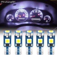 5Pcs T5 Led Bulb Car Interior Instrument Lamp Lights for Renault megane 2 clio duster fluence captur logan Kadjar