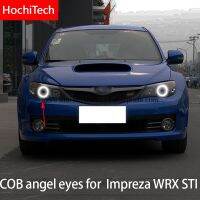 สำหรับ Subaru Impreza Wrx Sti 2007 2008 2009 2010 2011 Cob แสงสีขาวนำแสงสีขาววงแหวนดวงตานางฟ้าโดยปราศจากความผิดพลาด