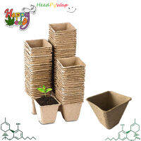 [แพ็ค 10 ชิ้น] กระถางกระดาษสำหรับเพาะเมล็ด ย่อยสลายได้ For Seedlings Home Paper Biodegradable Germination Plant Starter Nursery Pot Kit กระถางต้นไม้แบบกระดาษ