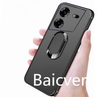 Tecno POVA 5 NEO 2 4 Pro Casing Magnetic Car Finger Ring Holder Soft TPU Back Case Cover