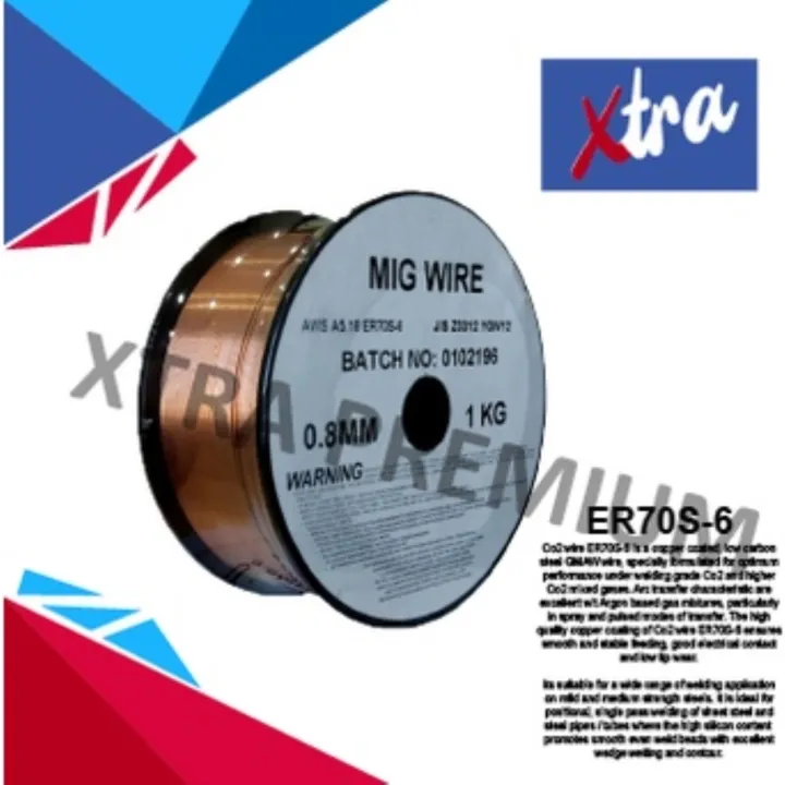 Co2 MIG Solid Wire ER70S6 0.8mm / 1.0mm (1Kg) Lazada