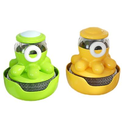Palm Brush Soap Dispenser Dispenser Scrubber for Dishes Press Type Octopus Shape Kitchen Tool Clean Pots and Dishes of Different Sizes active