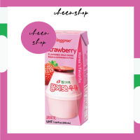 นมสตอเบอร์รี่เกาหลี (Binggrae Strawberry Milk)