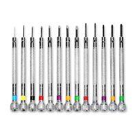 13Pcs Precision Screwdriver Set 0.6 2.0mm Metric Flat for Head Screwdriver for Watch