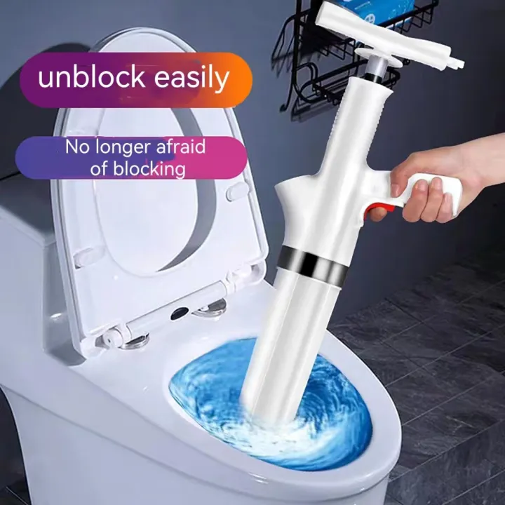 ReTouch High Pressure Toilet Plunger Drain Unblock Powerful Manual