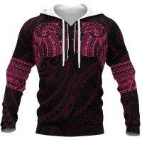 HX แฟชั่น Hoodie Mens Polynesian Tattoo ออกแบบเสื้อกีฬา 3D เต็มตัวพิมพ์เสื้อกีฬา Harajuku Street Wear AirDrop