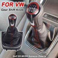 Car Accessories Gear Shift Knob Manual 5 6 Speed For Volkswagen Golf 5/6 MK5/MK6 Scirocco(2009) Octavia(2006) Gaiter Boot Cover