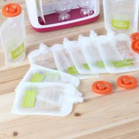 10pcs Reusable Food Pouches For Homemade Organic Puree Refillable Squeeze Storage Food Pouch For Baby Weaning Food