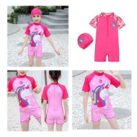 Kids swimming Suits - ชุดวายน้ำเด็กผู้หญิง ลายการ์ตูน ราคาถูก