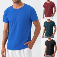 Men Running tops Quick Dry Sport Fitness T-Shirts Gym Sport Training Shirt Breathable Jogging Casual Sportswear