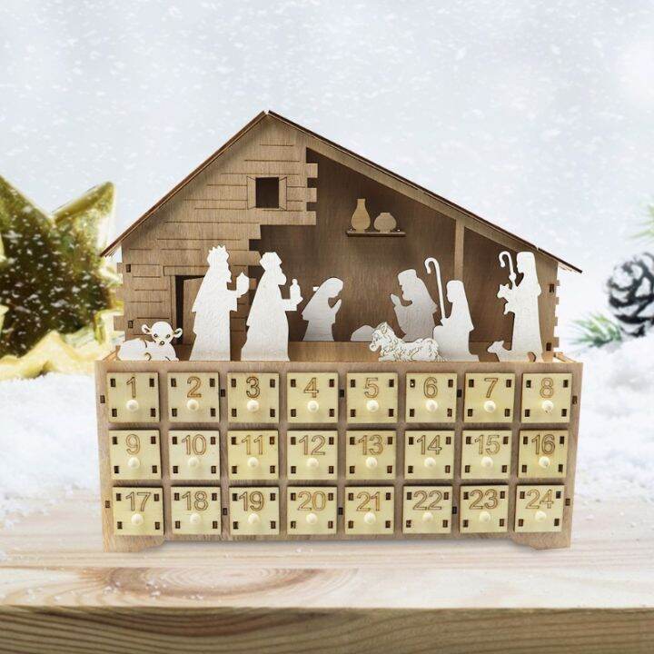 nativity-manger-scene-wooden-advent-calendar-battery-operated-led-lighted-christmas-countdown-ornament-with-drawer-decor