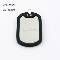 10pcs Dog Tag with cover military tag Dog tag Pendant stainless steel Necklace Pendant for men nice party gift wholesale price