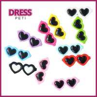 PETI DRESS 80Pcs เรซิน ลูกปัดแว่นกันแดด สีสันสดใส งานฝีมือแบนแว่นตากันแดด ชายหาดริมชายหาด เครื่องรางหลังแบน สมุดเก็บภาพ