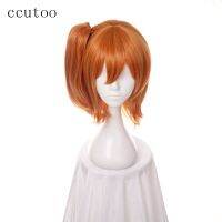 Ccutoo 35Cm Lovelive Love Live Kousaka Honoka วิกผมคอสเพลย์วิกผมปลอมสีส้มตรง + Effort49frth1tjy หางม้า