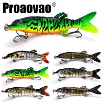 Proaovao 7-19g Swimbait Pike Wobblers Crankbait Fishing Lure Multi Jointed Hard Bait Musky Sinking Isca