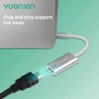 [LUNA electronic accessories] YUANXIN USB Type C ไปยัง HDTV สาย4K สำหรับอะแดปเตอร์ DAC สำหรับพีซี Xiaomi MacBook Pro IPadPro Samsung Galaxy