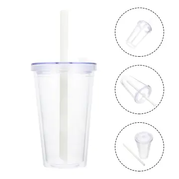 Iced Coffee Cups Mason Jar With Lid And Straw 24oz Boba Cups Reusable Wide  Mouth Smoothie Cups Travel Tumbler Drinking Bottle - Glass - AliExpress