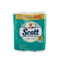 [พร้อมส่ง!!!] สก๊อตต์ คลีนแคร์ การะดาษชำระ 3 ชั้น ไซส์ XXL แพ็ค 24 ม้วนScott Clean Care Size XXL x 24 Rolls