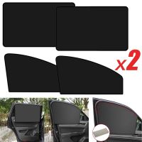 Car Side Window Sunshade Cover Magnetic Mount Summer UV Protector Auto Front Rear Black Window Curtain Car Accessories Interior