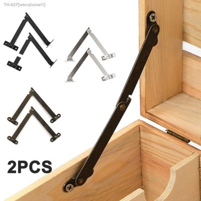 ∏◈❍ 2pcs Wooden Box Positioning Tripod Folding Support Hinge Gift Jewelry Case Wood Box Corner Movable Hardware Support Bracket