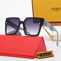 Fendi ยุโรปและสหรัฐอเมริกาท่องเที่ยวกลางแจ้งฤดูร้อนแว่นตากันแดดกันลมความรู้สึกขั้นสูงของการป้องกันรังสียูวีและการป้องกันแสงแดดแว่นตากันแดดกรอบขนาดใหญ่คนดังออนไลน์