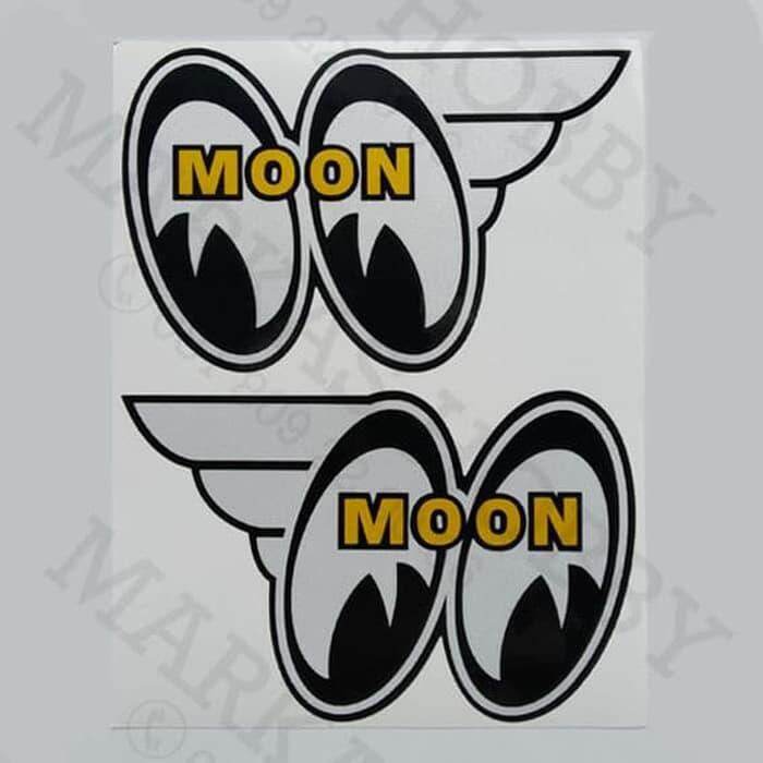 Stiker / Sticker Moon Mooneyes Left and Right Lazada Indonesia