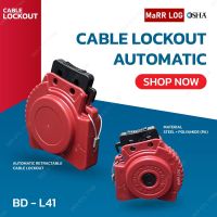 สายล็อคแบบอัติโนมัติ  Automatic Retractable Cable Lockout with 1.8m BD-L41