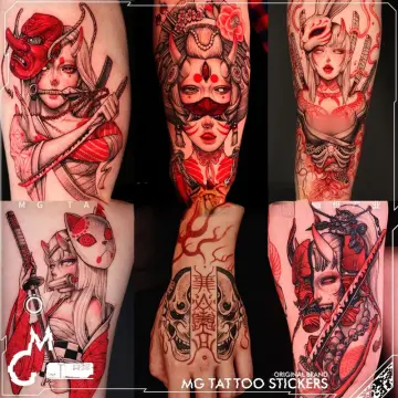 Premium Vector  Samurai warrior skull tattoo or japanese mask and japan  ninja japanese samurai warrior skull head with ronin armor sword kamikaze  army shogun demon