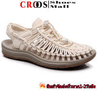 Croos 2023【จัดส่งรวดเร็ว ราคาถูก】ผู้ชายแฟชั่นรองเท้าแตะทอรองเท้าผู้ชายและผู้หญิงรองเท้าลำลองรองเท้าชายหาด, เดินป่า, ระบายอากาศ