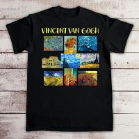 ?เสื้อยืดอะนิเมะญี่ปุ่น2023 Van Gogh เสื้อยืดการ์ตูนเสื้อยืดกราฟิกฮาราจูกุ Unisex เสื้อยืดผู้ชายฤดูร้อน