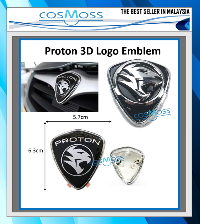 Proton 3D Logo Emblem for Proton Wira Se / Arena | Lazada