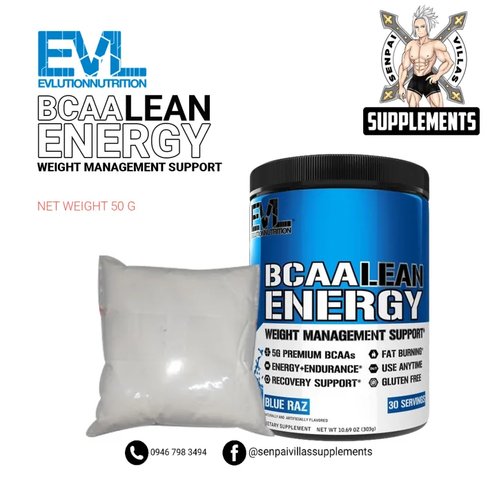 EVL BCAA LEAN ENERGY 50GRAMS Lazada PH